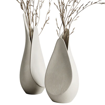 Coals vase from Corner design with branches — Ver 3