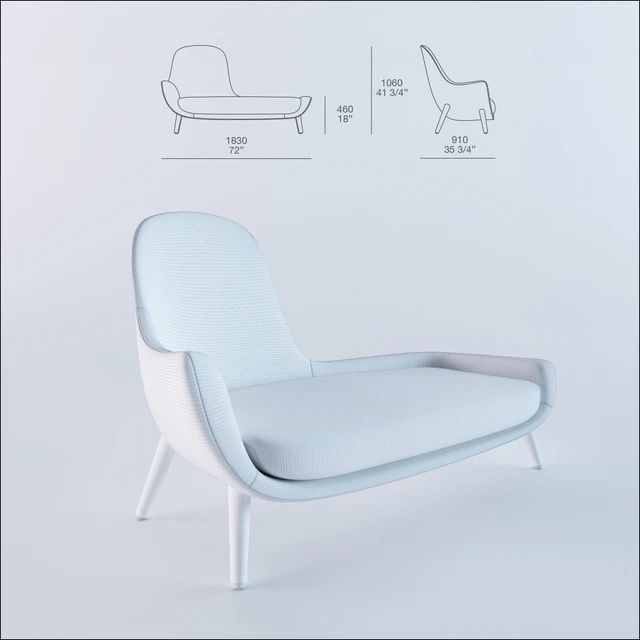 Poliform Mad Chaise Longue — Descargar