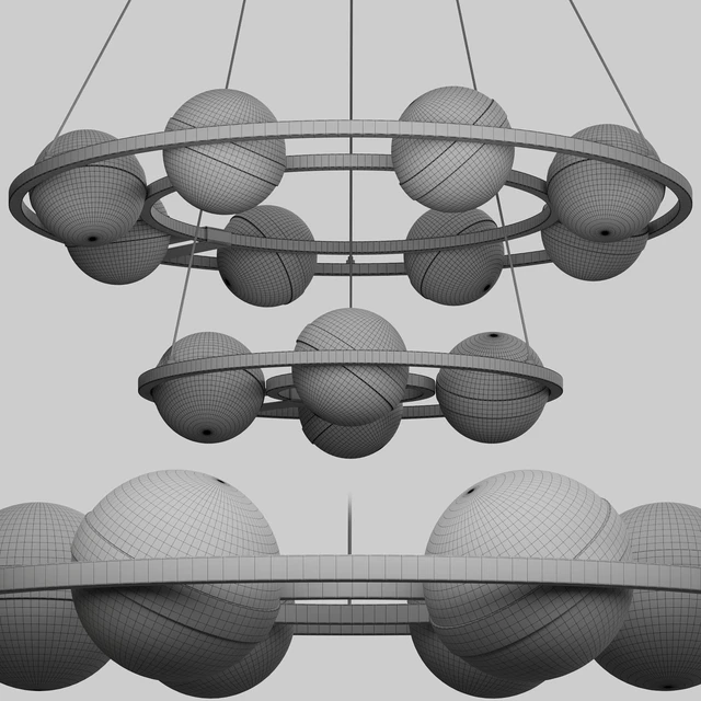 LAMPATRON Ring chandeliers and lamps SATURNA CH — Скачать