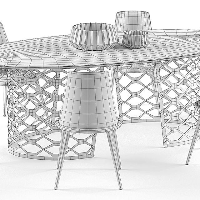 Isidoro table Aurora chair set — Descargar