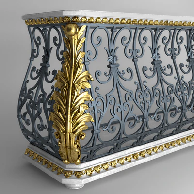 Pulaski Wrought Iron Classic Console Table — Ver 3