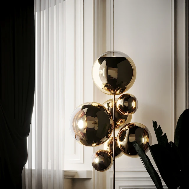 Mirror Ball Gold Stand Chandelier by Tom Dixon — Descargar