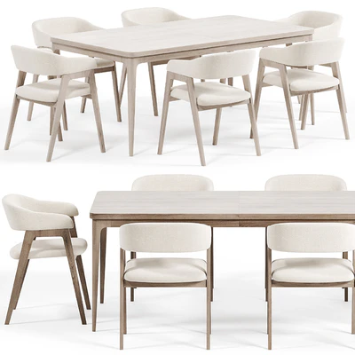 Chelsea Chair, Extensible table New York — Ver 5