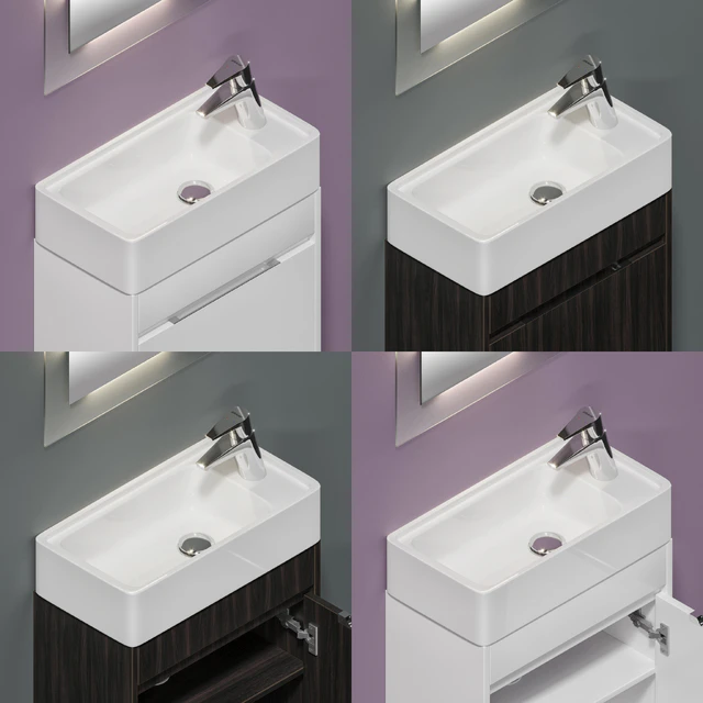 Furniture set Leeds 50 white and mystery eucalyptus — Descargar