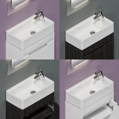 Furniture set Leeds 50 white and mystery eucalyptus — Ver 3