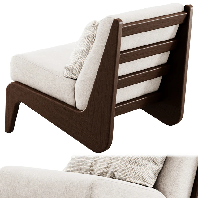 Wooden armchair Fletcher by Soho Home — Descargar