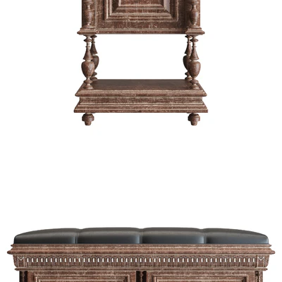 Antique curbstone with a banquet of the twentieth century — Ver 2