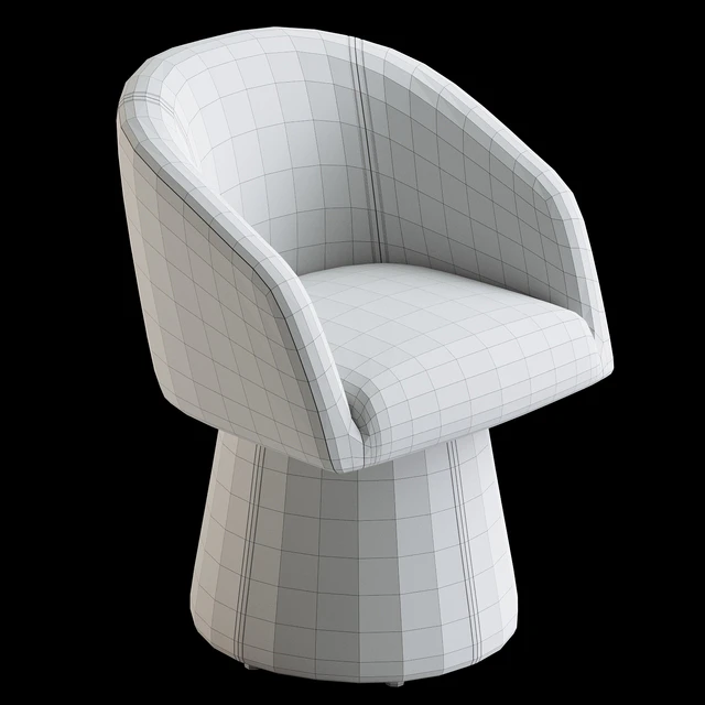 Kyo Chenille Upholstered Barrel Chair — Descargar