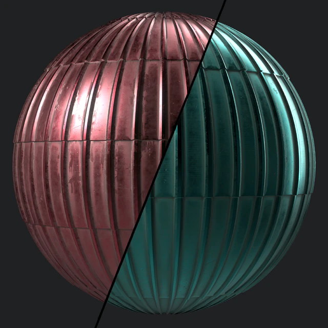 Roof Tile Materials 94- Metal Roofing By Snow | Sbsar, Seamless, Pbr, 4k — Скачать