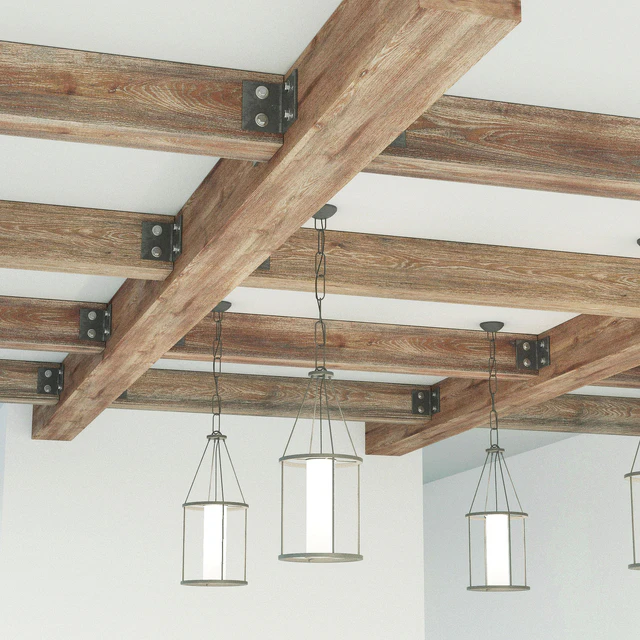 Ceiling beams wooden — Download