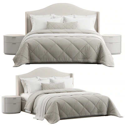 Winged Headboard Bed — Ver 3