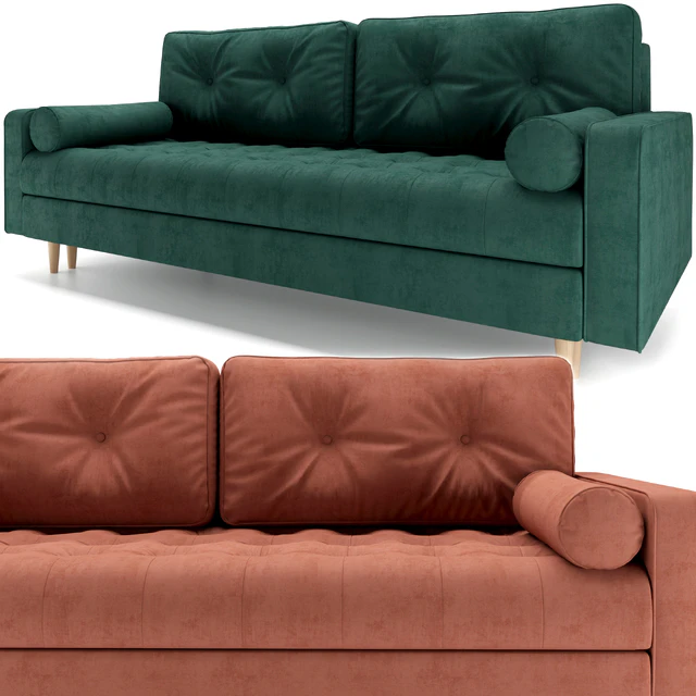 Диван Ситено в 6 цветах ( Smart Grafit/Barhat Emerald/Smart Blue/Smart Seladon/Barhat Salmon/Velvet Light) от Диванру — Скачать