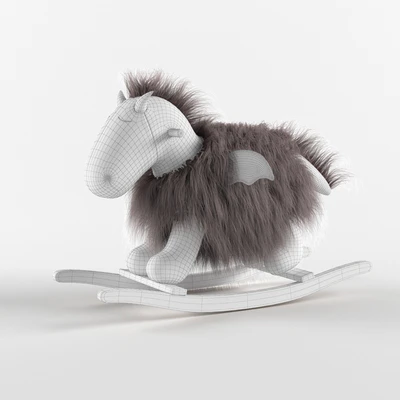 RH Wooly Plush Rocking Animal - Dragon — Ver 2