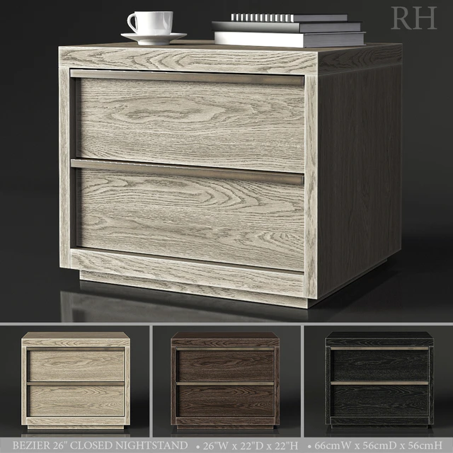 BEZIER 26in CLOSED NIGHTSTAND — Descargar