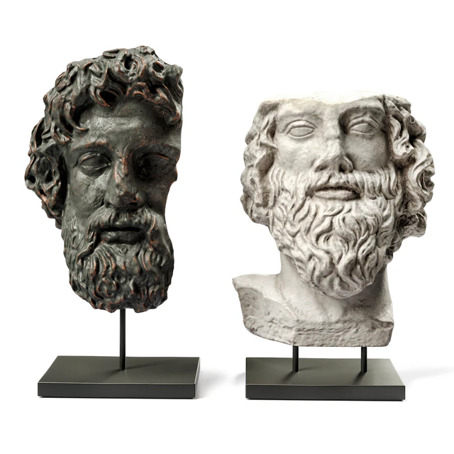 Asclepios and Greek general heads — Скачать