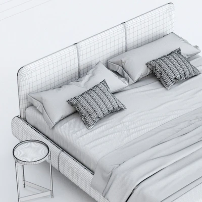 Bed with Aris grille, DITRE ITALIA factory, RELAX COLLECTION collection — Ver 2