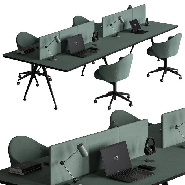 Employee Set - Office Furniture 460 — Descargar