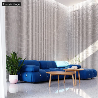 fluted concrete wall texture white — Вид 5