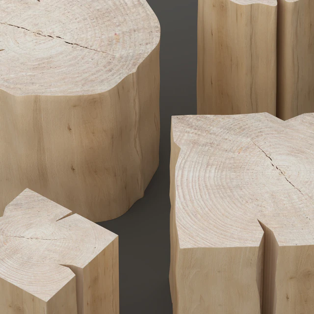 Set of tables from stumps. — Descargar