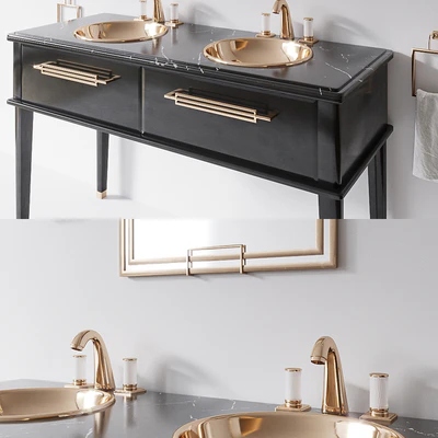 Riviere Black Nero Marquinia 2x sink by Oasis Group — Ver 3