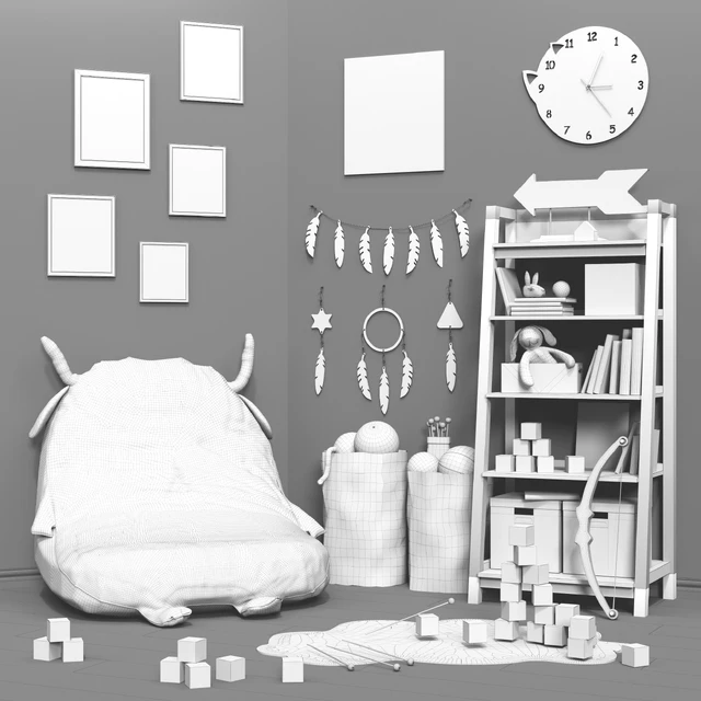 Toys and furniture ( 2 options) set 29 — Скачать