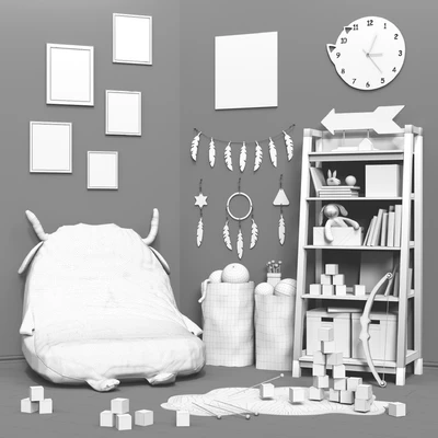 Toys and furniture ( 2 options) set 29 — Вид 2