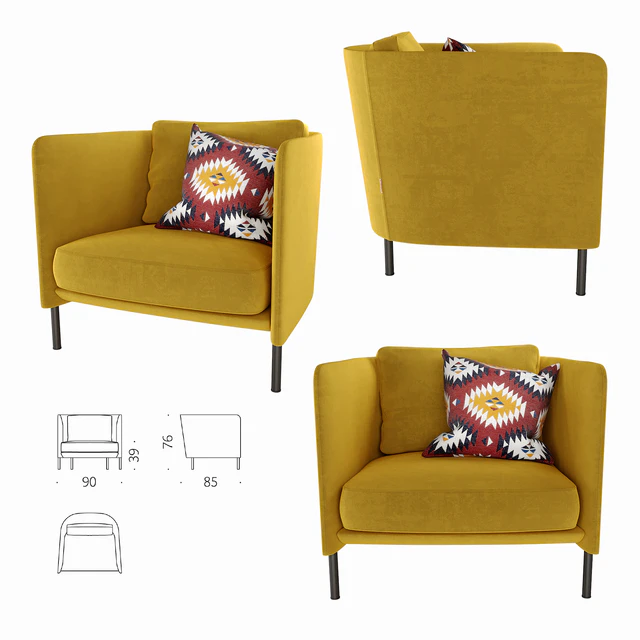 Armchair Blendy DePadova Armchair — Descargar