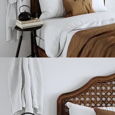 RH Lorraine Caned Bed — Вид 2
