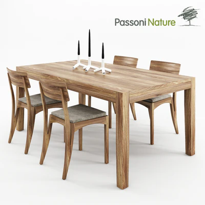 Passoni Nature. Home HELIOS TAVOLO 180 fix + Home MORAAR SEDIA — Вид 1