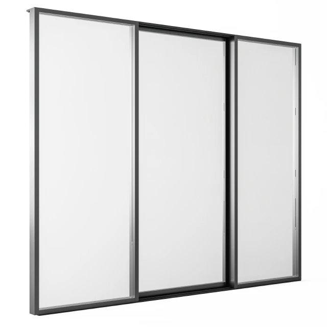 Sliding Black Metal Window Modern - Windows Set 05 — Descargar