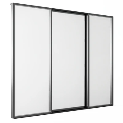 Sliding Black Metal Window Modern - Windows Set 05 — Ver 1