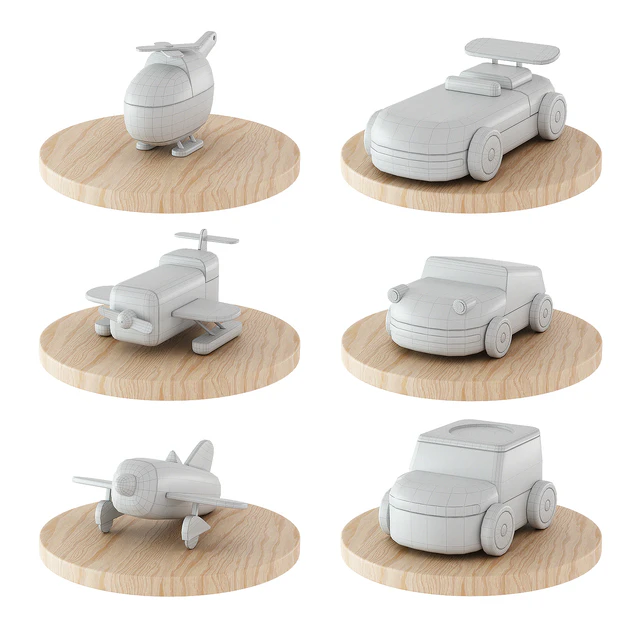 Set of wooden toys from S2VICTOR — Descargar