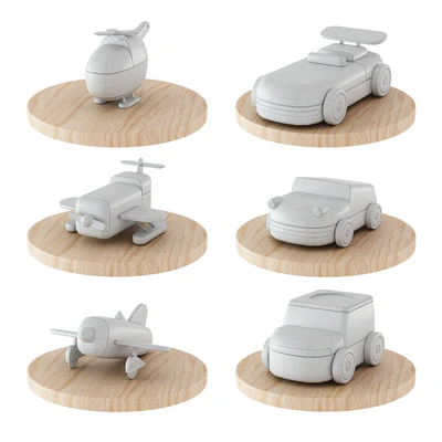Set of wooden toys from S2VICTOR — Ver 2