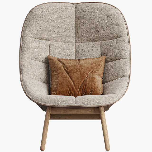 Armchair HAY Uchiwa Lounge Quilted — Descargar
