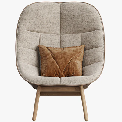 Armchair HAY Uchiwa Lounge Quilted — Ver 4