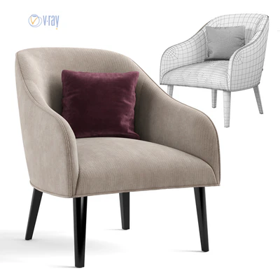 La Forma. LOBBY Bobly corduroy armchair. — Вид 3