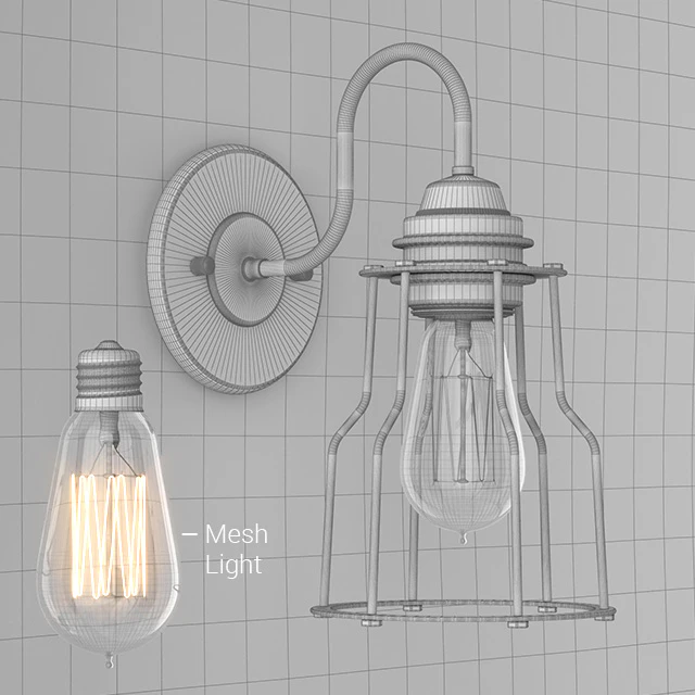 RH INDUSTRIAL FILAMENT SCONCE POLISHED NICKEL — Скачать
