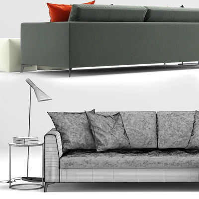 Sofa Louis Up, Meridiani — Ver 3