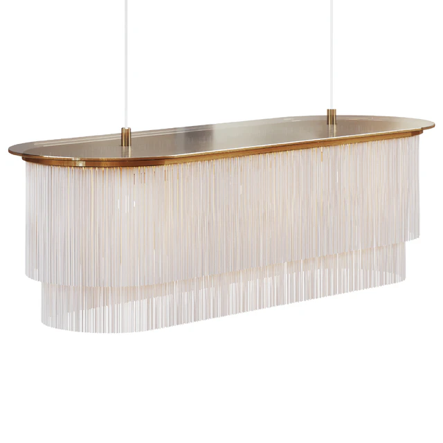 Люстра Houtique Linear Chandelier Cream — Скачать