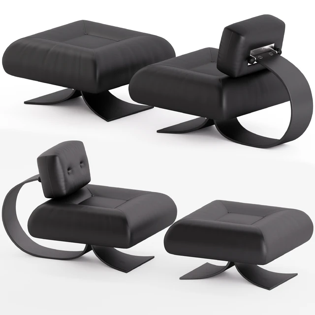 Alta Chair and Ottoman by Oscar Niemeyer — Скачать