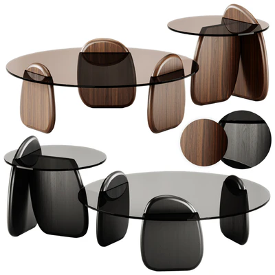 Shark Coffee Tables set by Roche Bobois — Ver 1