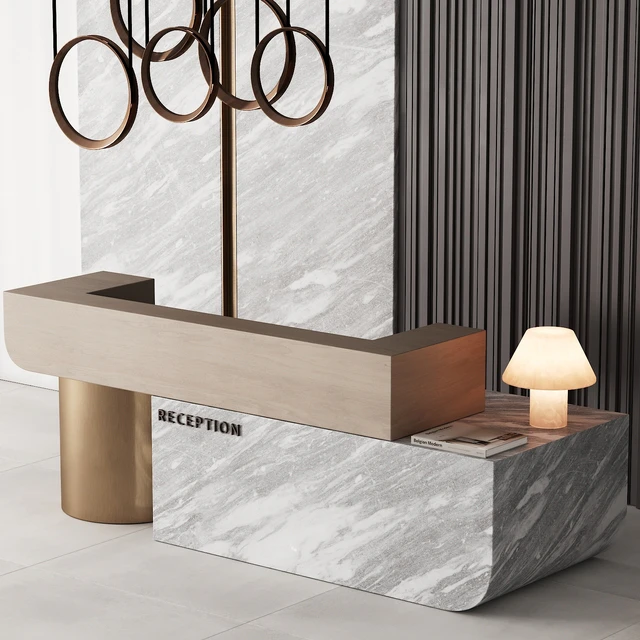 184 office furniture 04 reception desk 04 — Descargar