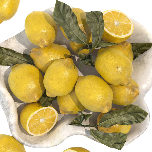 bowl of yellow lemons — Download