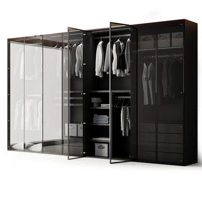 Modern Aluminum Glass Door Wardrobe — Вид 1