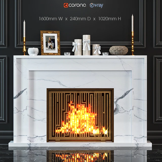 Fireplace marble — Descargar