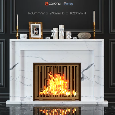 Fireplace marble — Ver 1