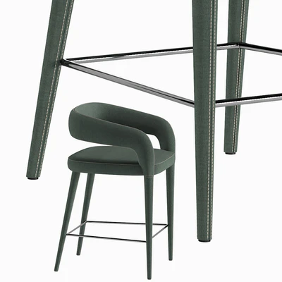 LISETTE GRAY COUNTER STOOL — Ver 7