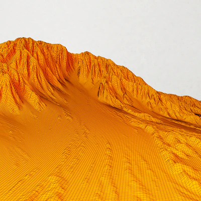 Landscape mountains snow  / Ландшафт снежные горы — Вид 2