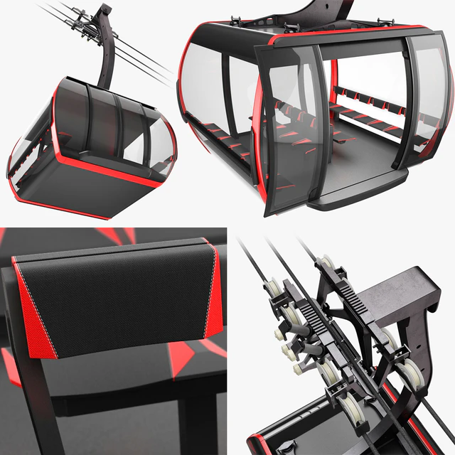 Cableway 3S Cabin CWA ATRIA для подвесной канатной дороги — Скачать