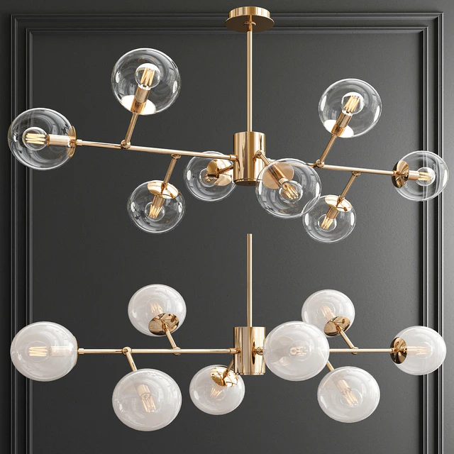 Modern Espalier Branching Globe Chandelier — Скачать